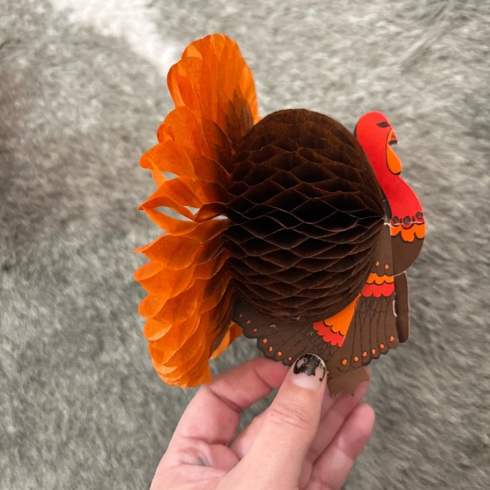Vintage Thanksgiving Fall Harvest Paper Decorations
